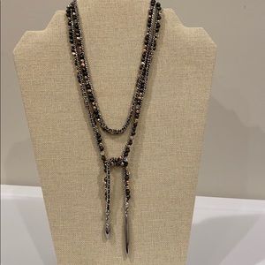 Multi metallic toned necklace